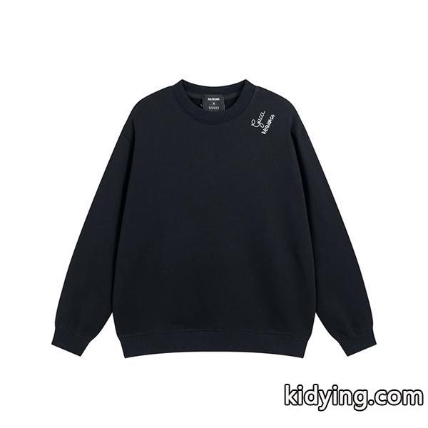 BALENCIAGA×GUCCI コピー パーカー 大胆 アート バックプリント デザイン モード バレンシアガ-0