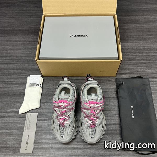 BALENCIAGA 激安 Track Trail スニーカー メンズ ローカット 厚底 トレイル系 レースアップ ボリュームソール グレー系-0
