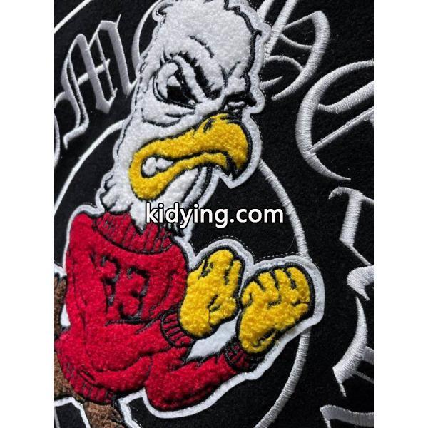お洒落人気☆☆Chrome Hearts Cross Patch Varsity Jacketクロムハーツジャケットコピー2025-2026秋冬上品-2