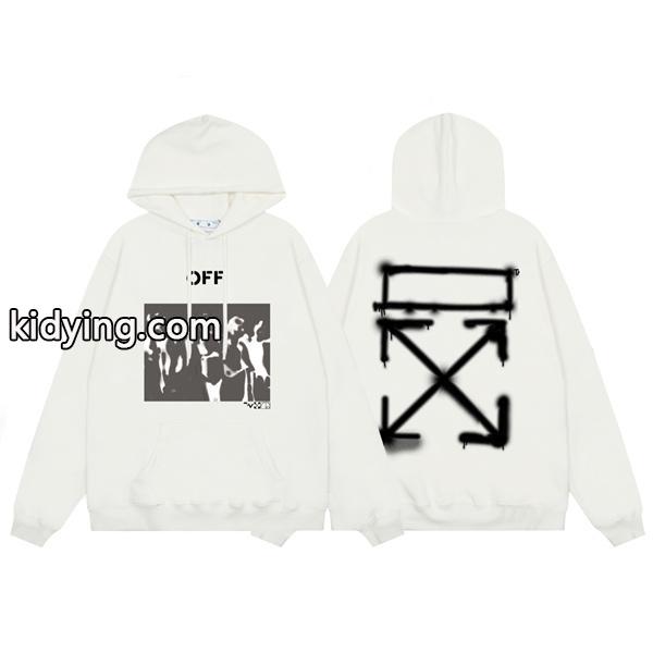 注目のポイントのOff-Whiteオフホワイトパーカー激安プルオーバーパーカーフード付き赤字超特価限定セール-0