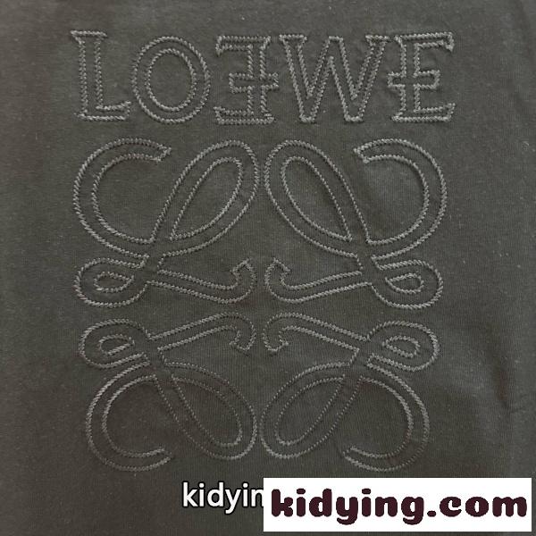 LOEWE ロエベ クラシックアナグラム 刺繍デザインTシャツ コットン半袖 ファッション 売れ筋 快適フィット-11
