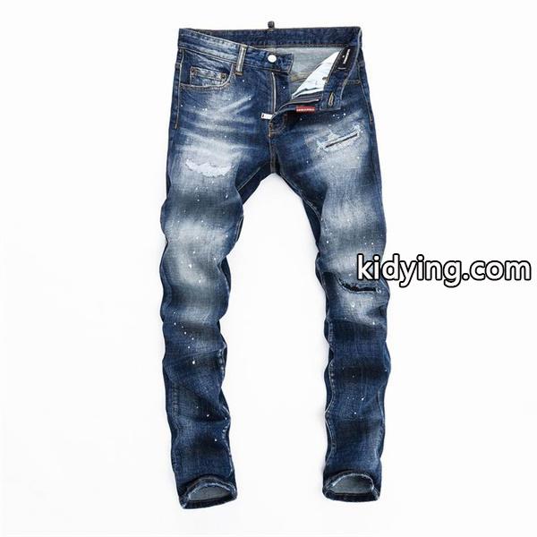 HOT品質保証合わせやすいシルエットジーンズ動きやすいフィット感良質ストレッチデニムパンツディー スクエアー ド コピー-0