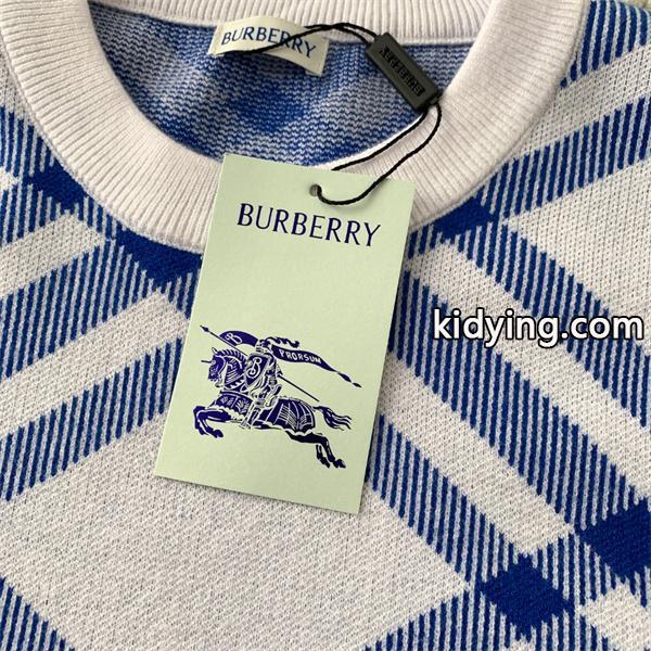 赤色格子柄デザイン 秋冬アクティブ注目 Burberry バーバリー コピー クルーネックニット クオリティ 季節限定モデル-2