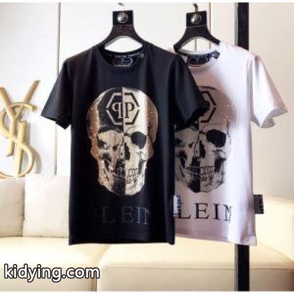 主張性もカジュアルさ Tシャツ/半袖 PHILIPP PLEIN 2色可選フィリッププレイン今流行りの最新コレクション_フィリッププレイン PHILIPP PLEIN_ブランド コピー 激安(日本最大級)-0