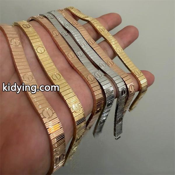 高級 ワイドフォルム 精密加工 洗練バングル Cartier カルティエ コピー-4