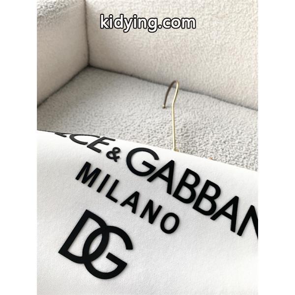 DOLCE & GABBANA コピー 秋冬 お洒落 ブラック × ホワイト 2 色 大ロゴ 円领 スウェット ドルチェ & ガッバーナ-7