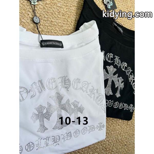 定番 ホワイト&ブラック プリント クロムハーツ コピー 長袖Tシャツ カジュアル CHROME HEARTS-1