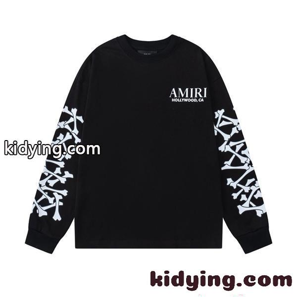 AMIRI スーパーコピー 長袖Tシャツ メンズ オーバーサイズ アミリ ストリート系 トレンド-2