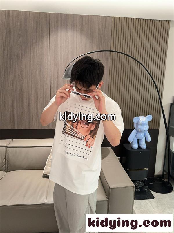 半袖Tシャツ ディオール コピー プリント DIOR ートデザイン インパクトデザイン ストリート系-4