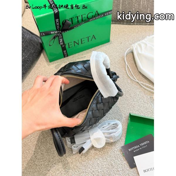 大人気Bottega Veneta Mini Loop黒色定番Intrecciatoボッテガ ヴェネタ ハンドバッグコピー-5