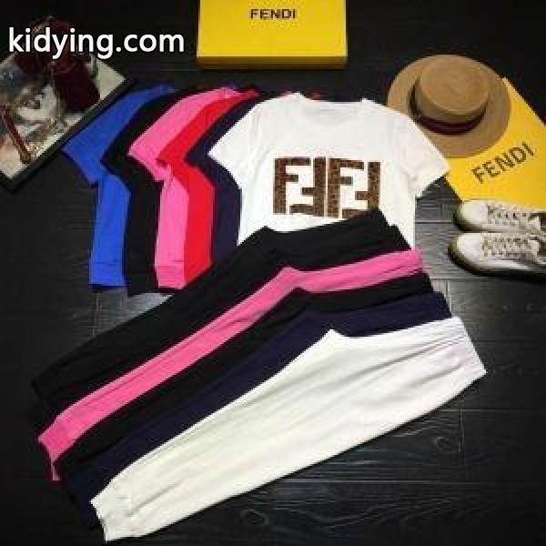 フェンディ t シャツ コピーFENDI限定セール新品半袖Ｔシャツ夏アイテムシンプルロゴプリント実用性６色可選-0