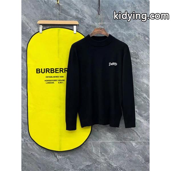 ロゴレタリング ホワイト / ブラック ユニセックス ファッショナブル バーバリー BURBERRY 偽物 ニット-3