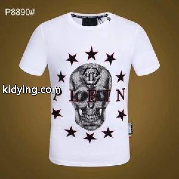 夏の最旬スタイルを楽しい PHILIPP PLEIN フィリッププレイン 半袖Tシャツ 2色可選 2019人気がますます人気_フィリッププレイン PHILIPP PLEIN_ブランド コピー 激安(日本最大級)-1