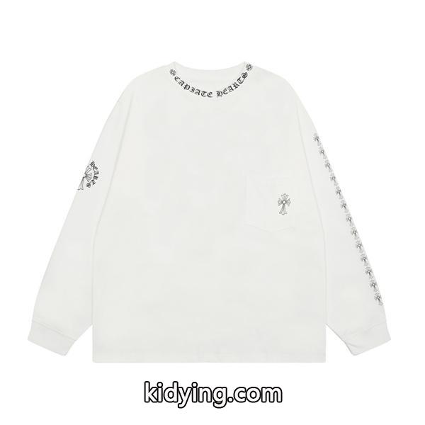 2色可選秋冬 クロムハーツ CHROME HEARTS 長袖Tシャツ ファッション 人気_ブランド コピー 激安(日本最大級)-0