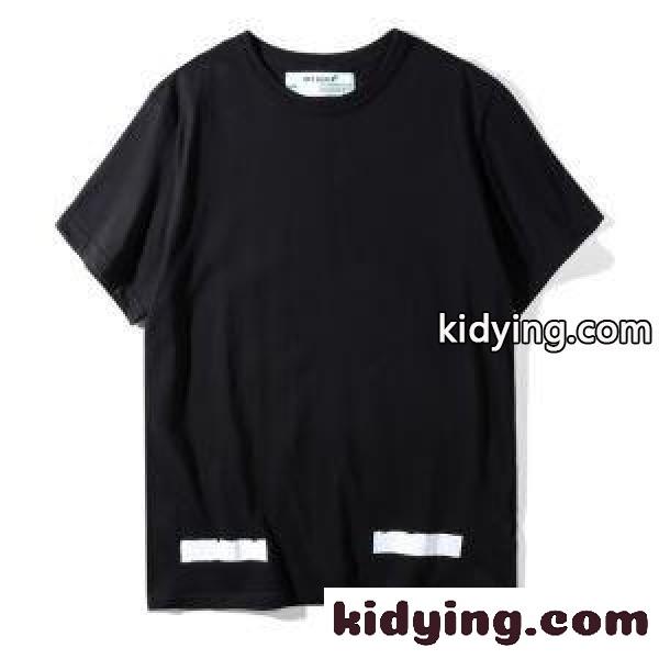 伸縮性抜群Off-Whiteオフホワイトスーパーコピーtシャツ スウェット プリント メンズ クルーネック半袖Tシャツ 赤色 ブラック ホワイト-2