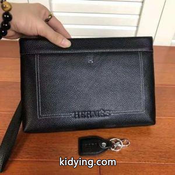 お買い得大人気ブラック男性用通勤通学ビジネスシーンジップデザイン小型バッグフェイクレザーエルメス バッグ コピー-0