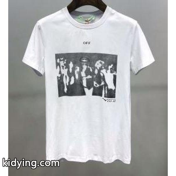 Off-White 軽やかなトレンドに合う 2色可選 オフホワイト 上品なスタイルを楽しむ 半袖Tシャツ_Off-White オフホワイト_ブランド コピー 激安(日本最大級)-1