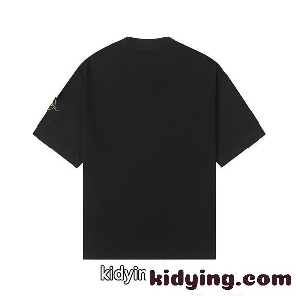 STONE ISLAND ストーンアイランド コピー おすすめ 注目 半袖Tシャツ モード系 柔軟質感 シンプル 2026新作-2
