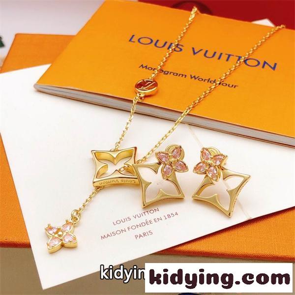 LOUIS VUITTON レディース ピアス ゴールド調 ルイヴィトン コピー 上品 華やか アクセサリー ギフト人気-4