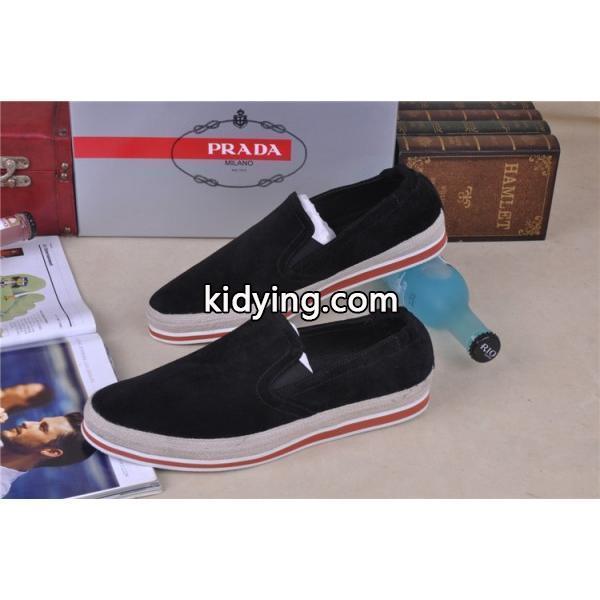 SALE!今季 2013-14秋冬 PRADA プラダ デッキシューズ スエード 靴 BLACK_スニーカー、靴_メンズファッション_スーパーコピーブランド激安通販 専門店-0