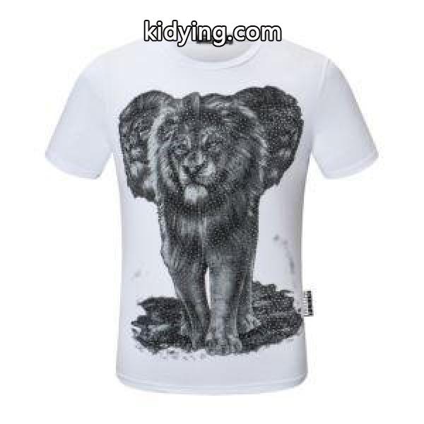 多色可選 春夏の上品コーデ フィリッププレイン PHILIPP PLEIN 華やかさを一瞬で引き上げ 半袖Tシャツ_フィリッププレイン PHILIPP PLEIN_ブランド コピー 激安(日本最大級)-1