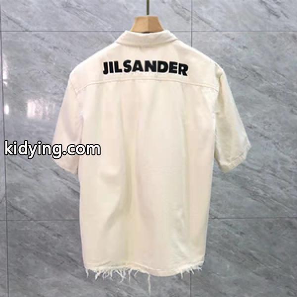 JIL SANDER 早速春夏のトレンド ジルサンダースーパーコピー半袖シャツ 落ち感のあるシルエット レトロな雰囲気-0
