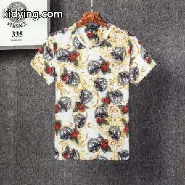 多色可選 半袖Tシャツ 春夏の上品コーデ ヴェルサーチ 華やかさを一瞬で引き上げ VERSACE_ヴェルサーチ VERSACE_ブランド コピー 激安(日本最大級)-1