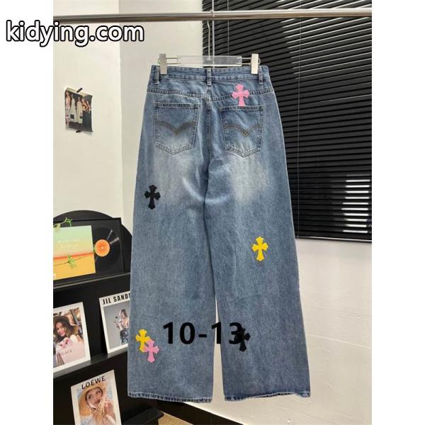 可愛い マルチ クロスパッチ CHROME HEARTS デニムパンツ カジュアル クロムハーツ コピー-3