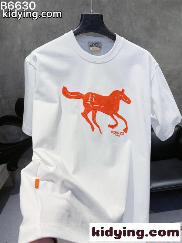 話題独占 人気急騰 ストリート映え HERMES エルメス コピー 半袖Tシャツ メンズ-2
