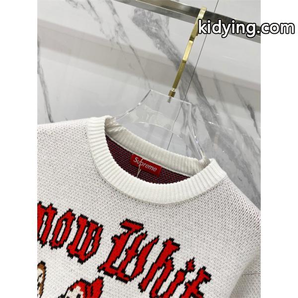 遊び心満点 ジャカード Off-White オフホワイト コピー ニット 上質素材 カジュアル 主役級-3