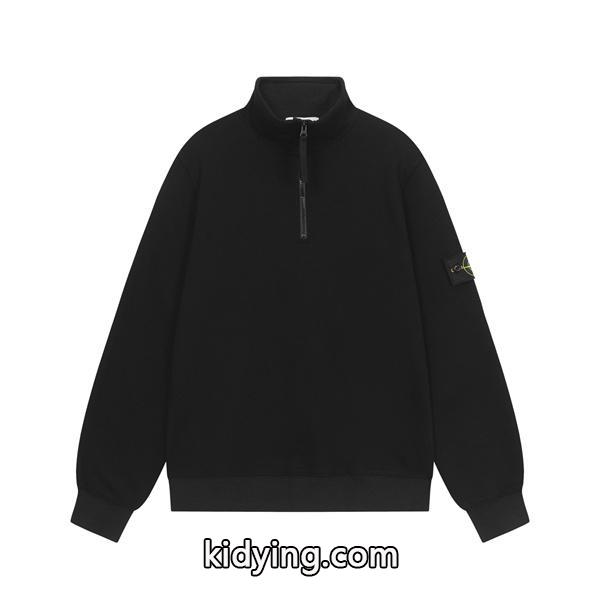 日常使い ハーフジップ スウェット 2026新作コーデ STONE ISLAND ストーンアイランド コピー-1