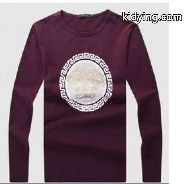 オシャレで美しく着こなすヴェルサーチ　肌触り良い長袖Tシャツ 4色可選_ヴェルサーチ VERSACE_ブランド コピー 激安(日本最大級)-3