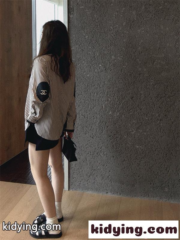 CHANEL新作❤シャネルシャツコピーストライプエレガントレディースファッション逸品-6