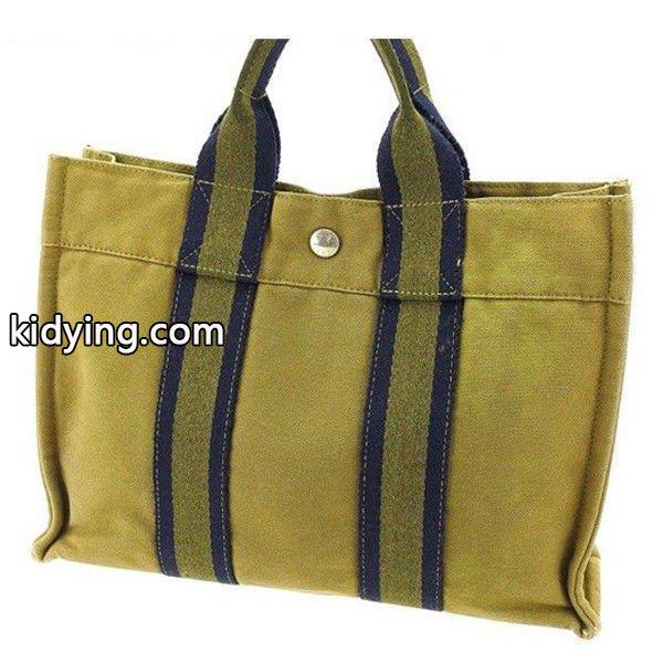 エルメス Hermes バッグ トートバッグ フールトゥ カーキ ブラック レディース Bag-0