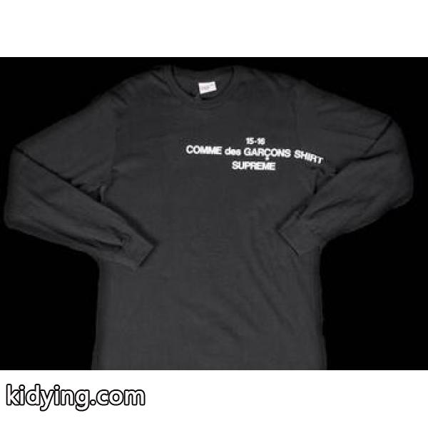 耐久性を誇るシュプリーム ×コムデギャルソン 夏に欠かさないTシャツ ブラック_長袖Tシャツ_メンズファッション_スーパーコピーブランド激安通販 専門店-0