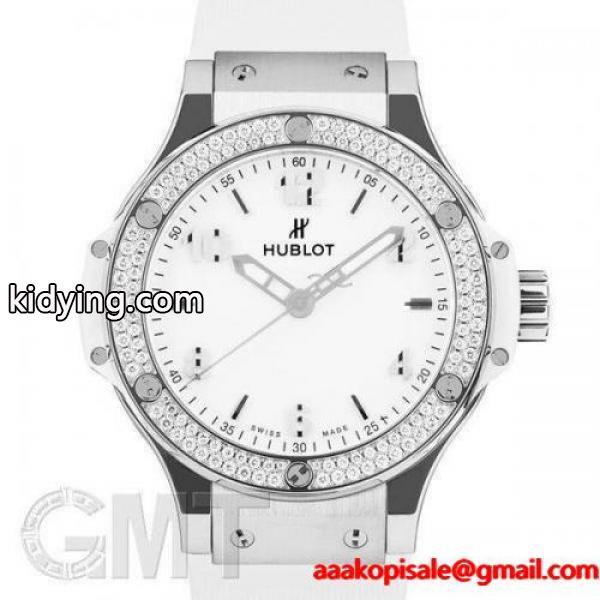 ウブロ ビッグバン スチールホワイト ダイヤモンド 361SE2010RW1104 レディース　HUBLOT　BIG BANG :1000010482147:GMT 時計専門店 - 通販ショッピング-0