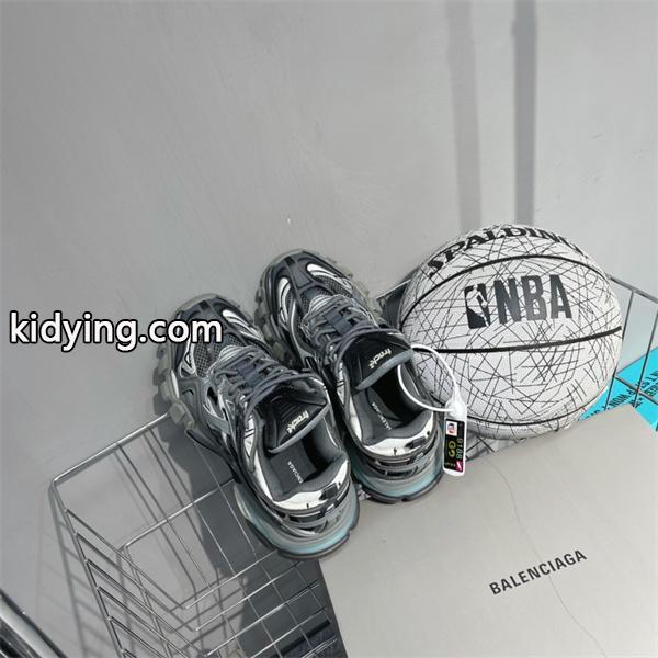 BALENCIAGA 激安 Track.2 スニーカー メンズ 4代 ブラック×グレー 配色 ローカット 厚底 ボリュームソール ダッドシューズ-5