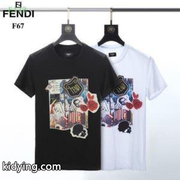 今やセレブ御用達で大人気の 半袖Tシャツ フェンディ呼び声が高い新名品 FENDI 19年春夏トレンドアイテムを先取り 2色可選_フェンディ FENDI_ブランド コピー 激安(日本最大級)-0