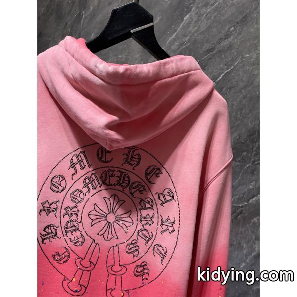 話題 暖か 円形ロゴ トレンド 秋冬定番人気 クロムハーツ コピー Chrome Hearts パーカー-6