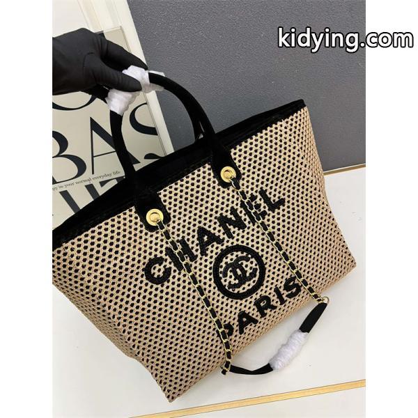 サマー草編み ロゴプレート シャネル トートバッグ スーパーコピー 1S3262 レディース クール CHANEL-4