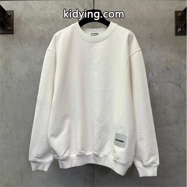 JIL SANDER ジルサンダー コピー 高級感際立つ！2025秋冬 ホワイト ミニマルデザイン スウェット-0