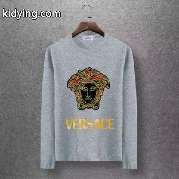 冬コーデが華やぐ本命 2019秋冬におすすめ着こなし ヴェルサーチ VERSACE 長袖Tシャツ 4色可選_ヴェルサーチ VERSACE_ブランド コピー 激安(日本最大級)-3