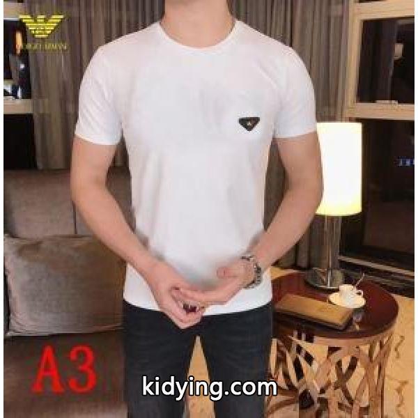 2019 SPRING／SUMMER おしゃれに着こなせる アルマーニ ARMANI 半袖Tシャツ_アルマーニ ARMANI_ブランド コピー 激安(日本最大級)-2