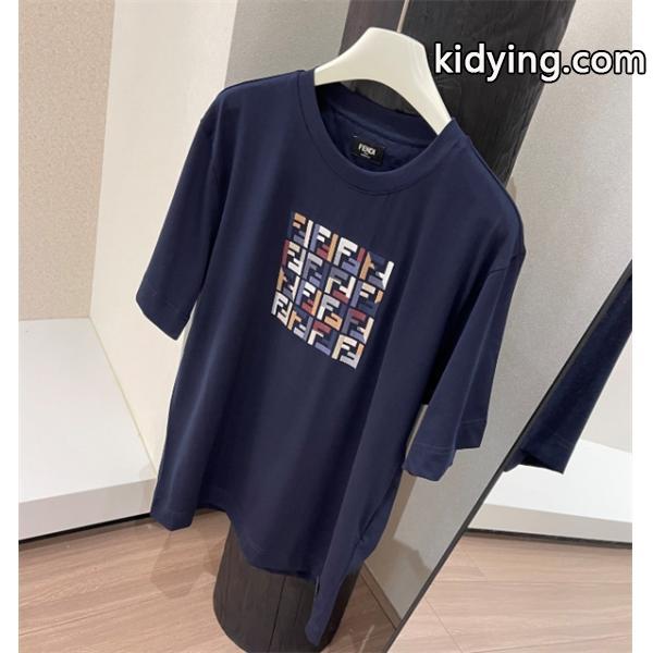 フェンディ スーパー コピーFENDI驚きの破格値新作登場ホワイトイエロブラックオールシーズンｔシャツ爽やかさ-0