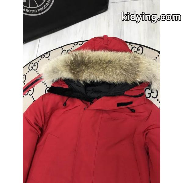 売れ筋おすすめモデル カナダグース Canada Goose 2025秋冬 レッド ダウンジャケット 偽物-2