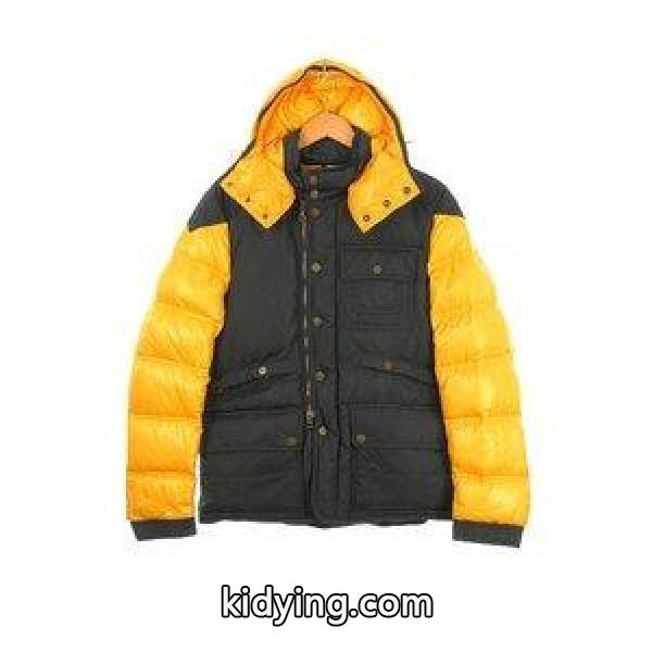 モンクレール MONCLER CHAUMONT ダウンジャケット アウター ジップアップ ボタン フード着脱 3 黄色 紺色 イエロー ☆AA& メンズ【中古】【ベクトル 古着】 :051-201808251277:ブランド古着販売のベクトル - 通販ショッピング-0