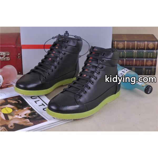 SALE開催 2013-14秋冬 PRADA プラダ ショートブーツ 靴 BLACK_スニーカー、靴_メンズファッション_スーパーコピーブランド激安通販 専門店-0
