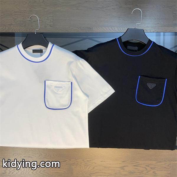 春夏は人気定番 プラダ スーパーコピー tシャツ コーデ メンズ ストリート スタイル Pradaコットン トップス 半袖 着こなし_半袖Tシャツ_メンズファッション_スーパーコピーブランド激安通販 専門店-0
