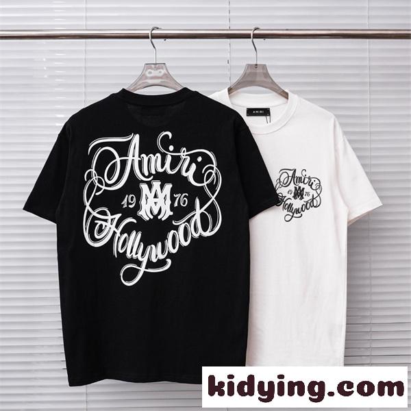 アートタイポ 大判プリント 2026新作 海外トレンド AMIRI アミリ コピー 半袖Tシャツ 主役級アイテム 人気モデル-0