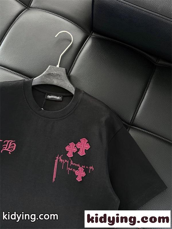 クロムハーツ スーパーコピー 高見え ホワイト 半袖 Tシャツ モード系 洗練 クール CHROME HEARTS ストリート映え-5